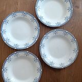 Set of Creil-Montereau Damier plates