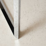 Coffee table vitra chrome and glass 1970's