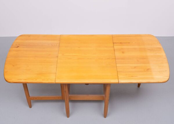 Table à manger extensible en pin massif Eero Aarnio Laukaan Puu 1970