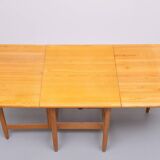 Eero Aarnio Solid Pine wood drop leaf dining table Laukaan Puu 1970s