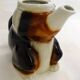 Large zoomorphic cat teapot, in vintage English earthenware.