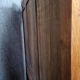 Louis XV style wardrobe with gendarme's hat in solid oak