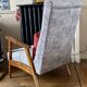 Pair of Scandinavian feet compasses armchairs