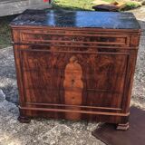 Black marble chest of drawers