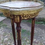 Antique Louis XVI style side table with marble top