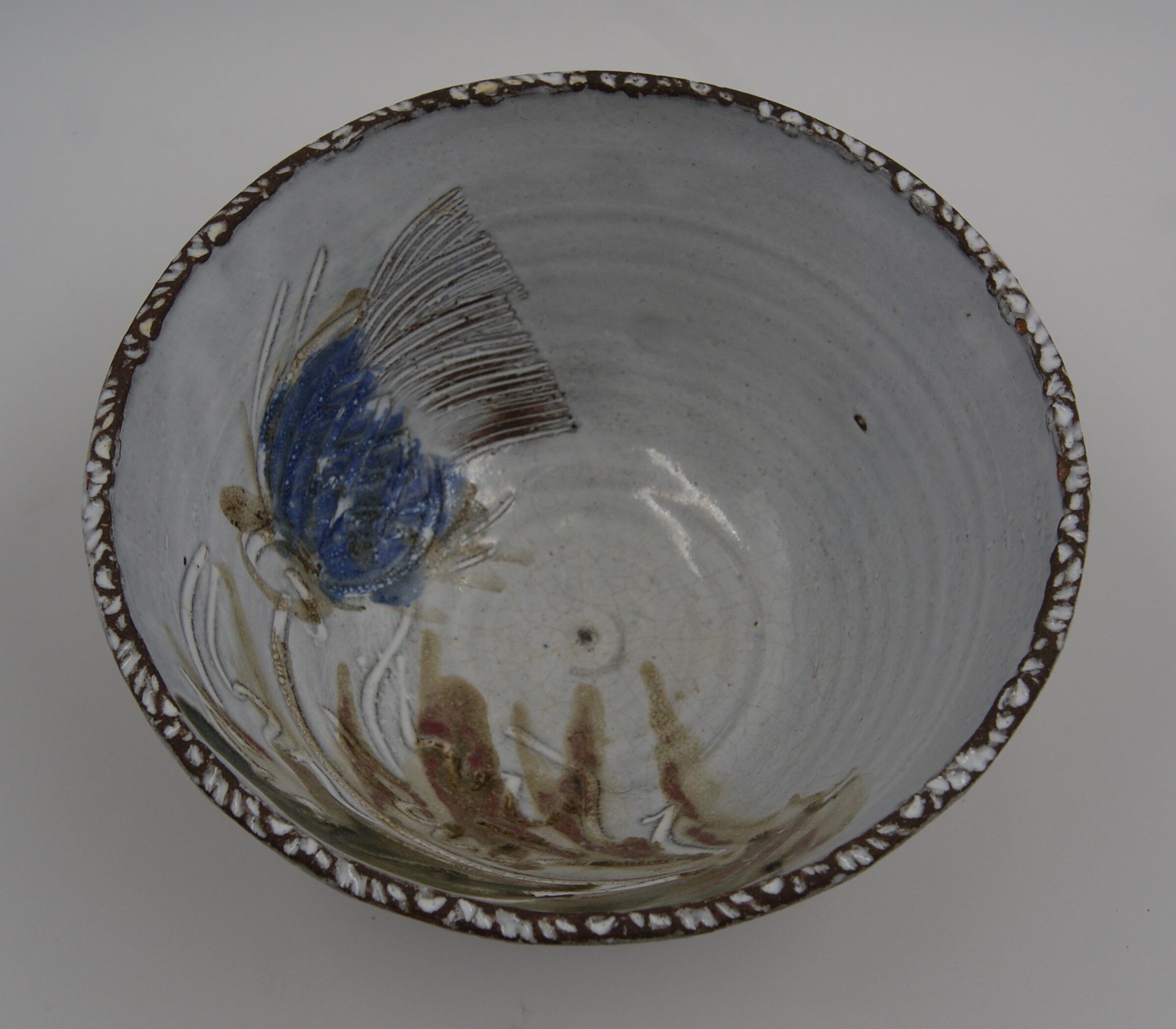 Vintage Thiry ceramic salad bowl