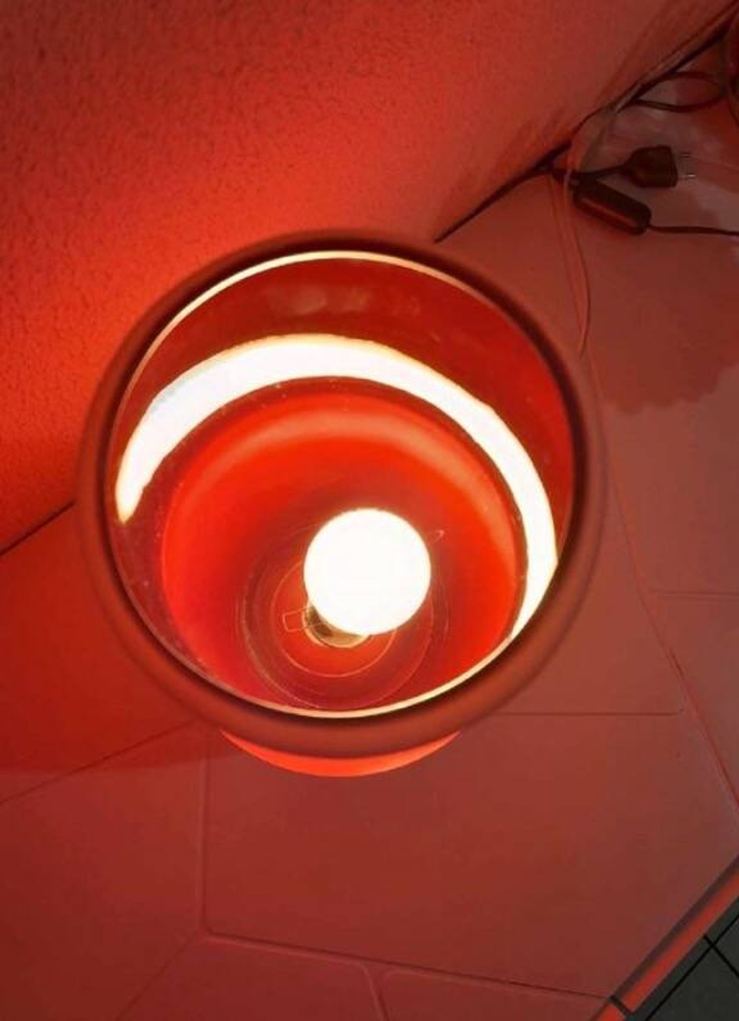 Lampe IKEA mylonit en verre vintage 1980
