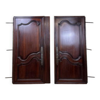 pair of Louis XV period doors in oak around 1750