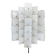 Frosted Ice glass panel wall scone lamp vintage 1960s