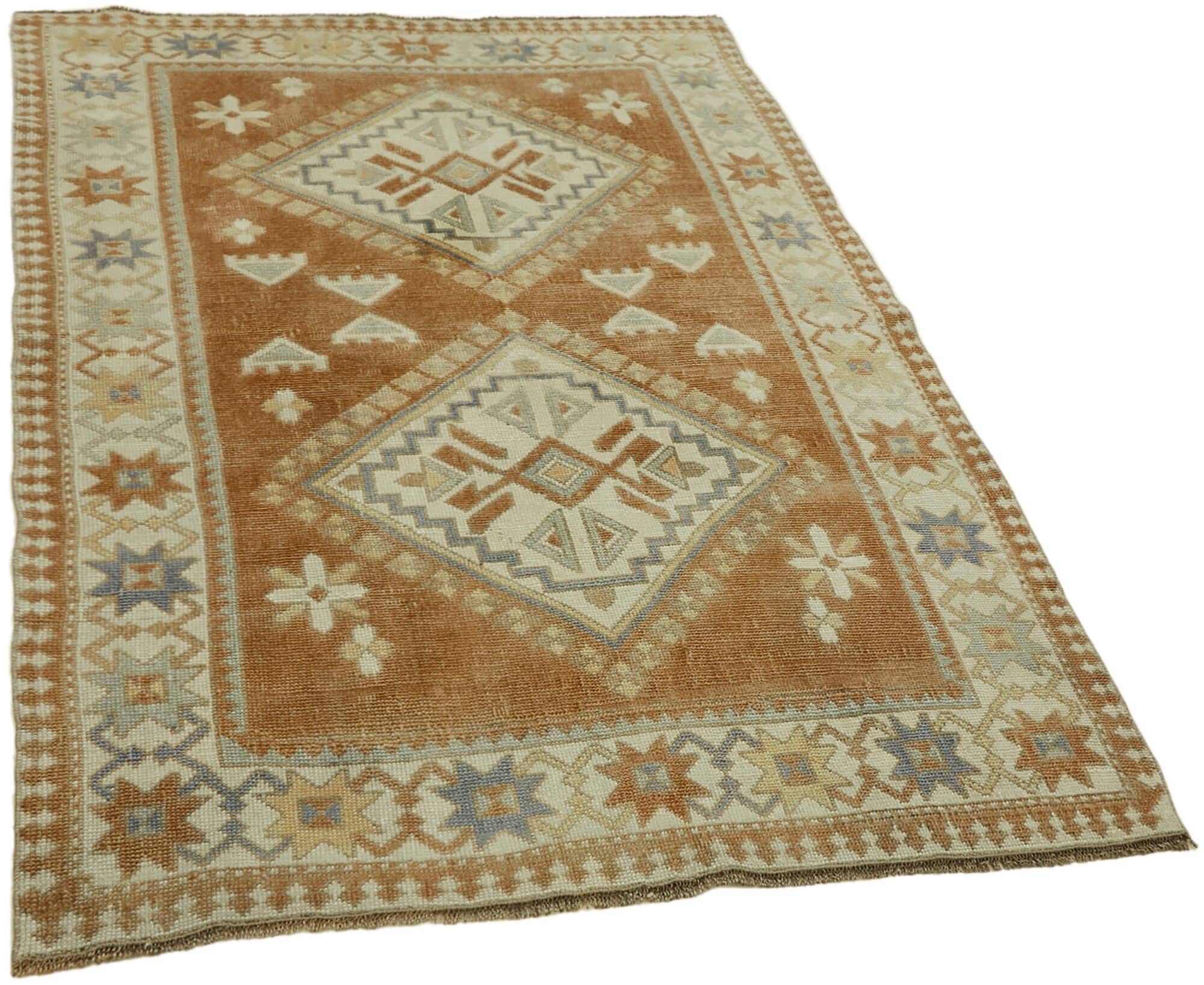 Turkish Vintage Anatolian Rug 128 cm x 172 cm