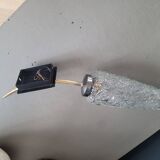 Pair of vintage molded glass wall sconces