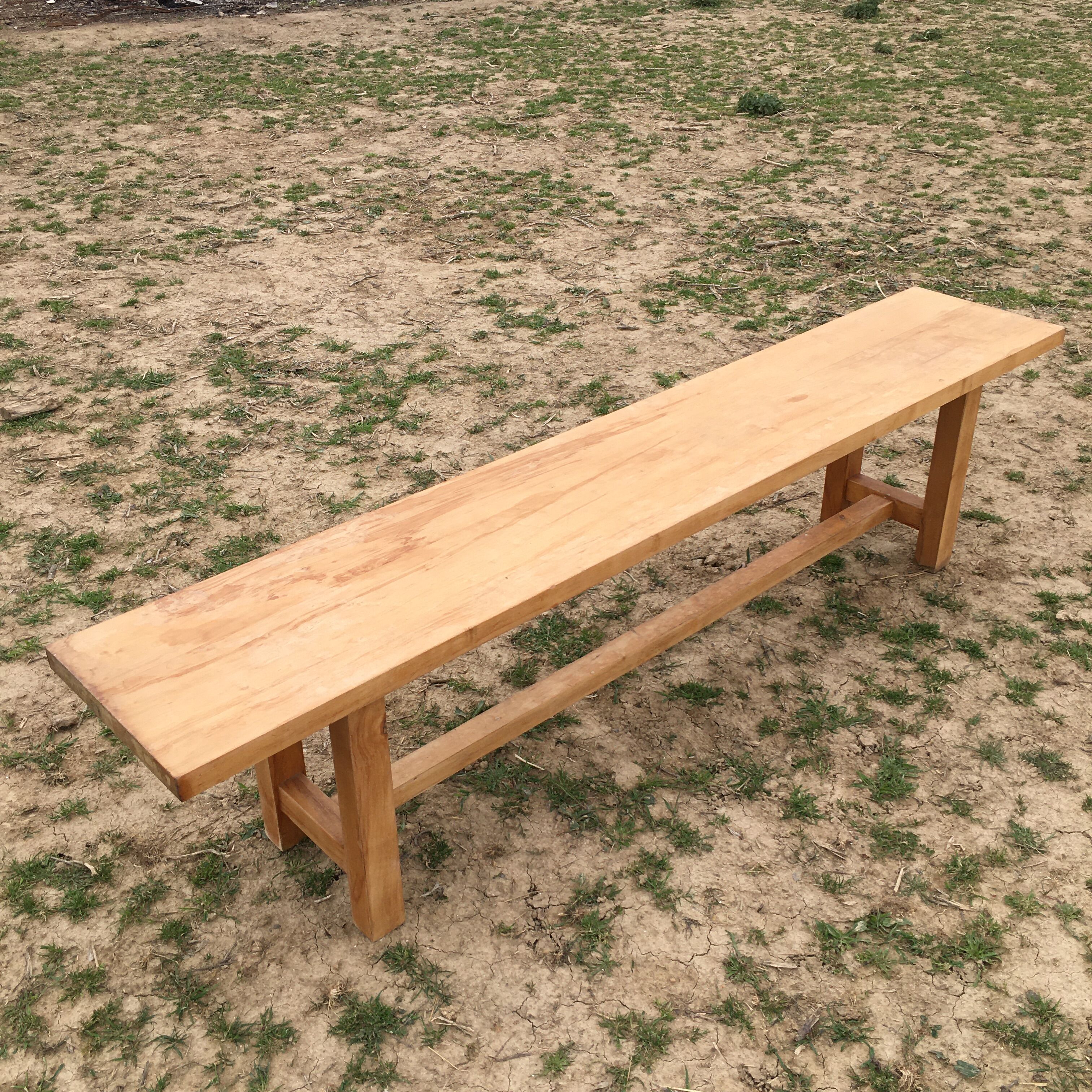 Cottage wooden bench
