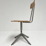 In height adjustable (desk) chair of Biofiz, 1960s