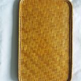 Wicker rattan tray