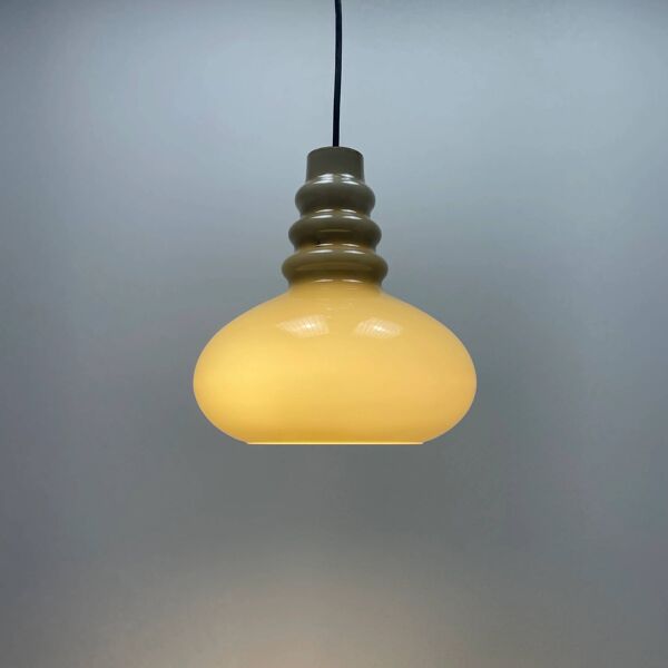 Suspension en verre gris par Peill & Putzler 1960