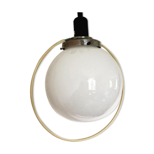 Suspension boule opaline 1940