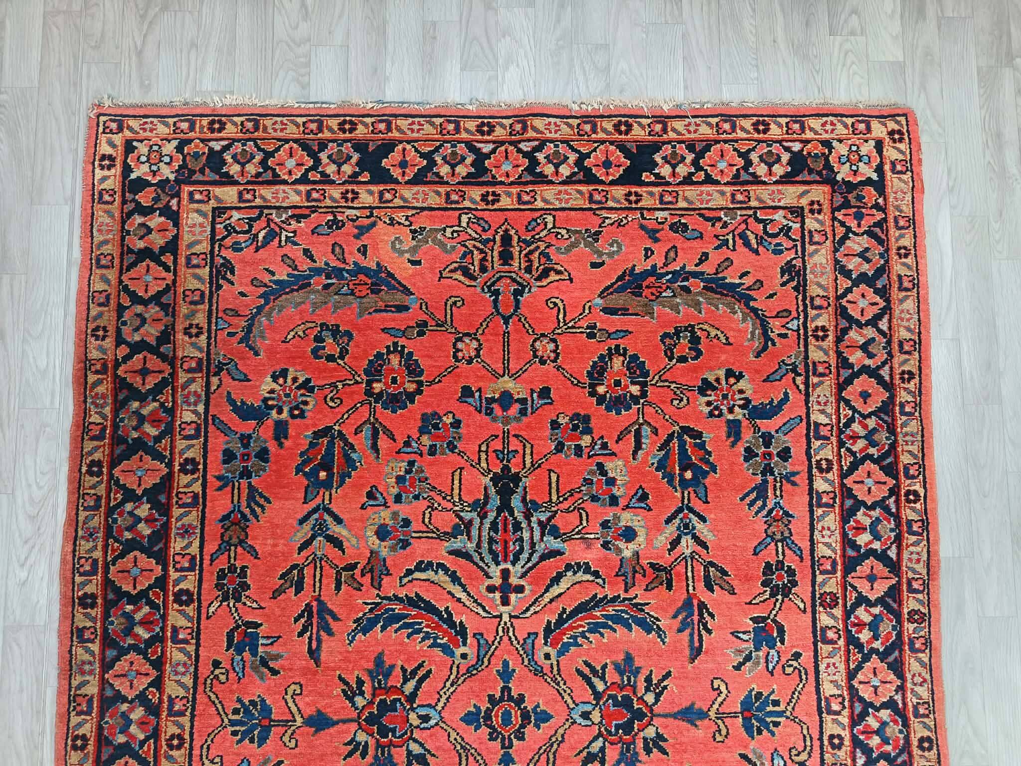 Handmade Sarouk Persian carpet