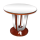 Vintage art deco all-mirror side table, 1940s