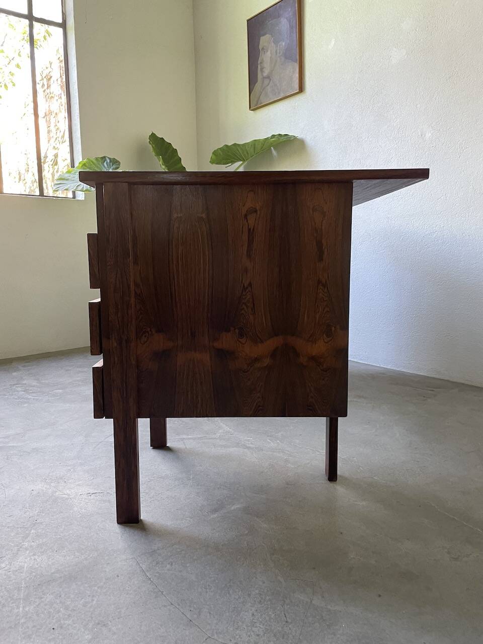 Desk and its Scandinavian rosewood chair