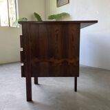 Bureau et sa chaise scandinave palissandre