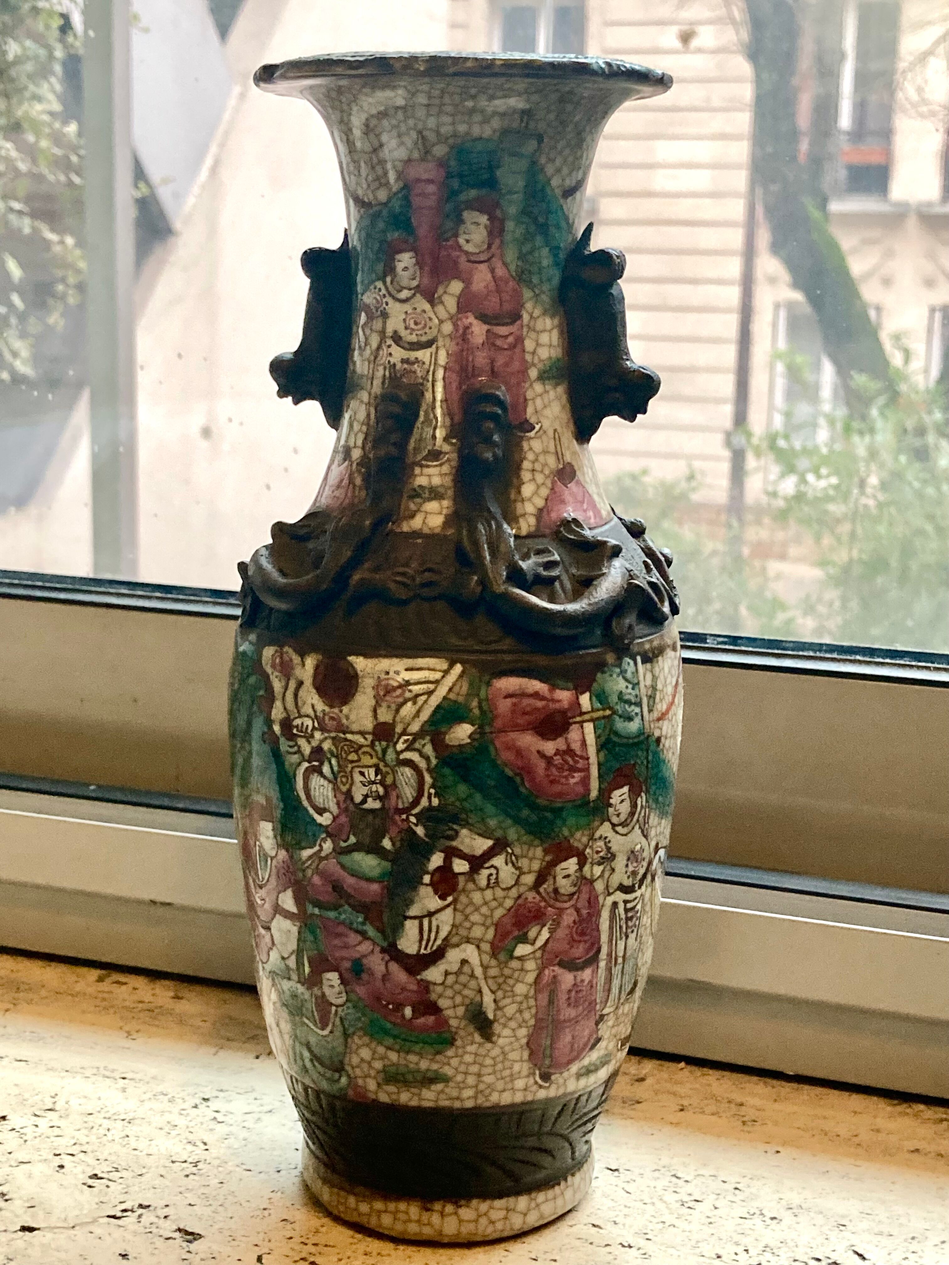 Pair of Nanjing vase signed- excellent condition - beautiful quality