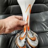 Vintage vase in polychrome blown glass