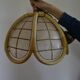 Rattan and mother-of-pearl lamp