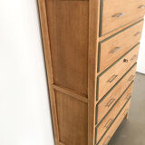 6-drawer chest of drawers in oak