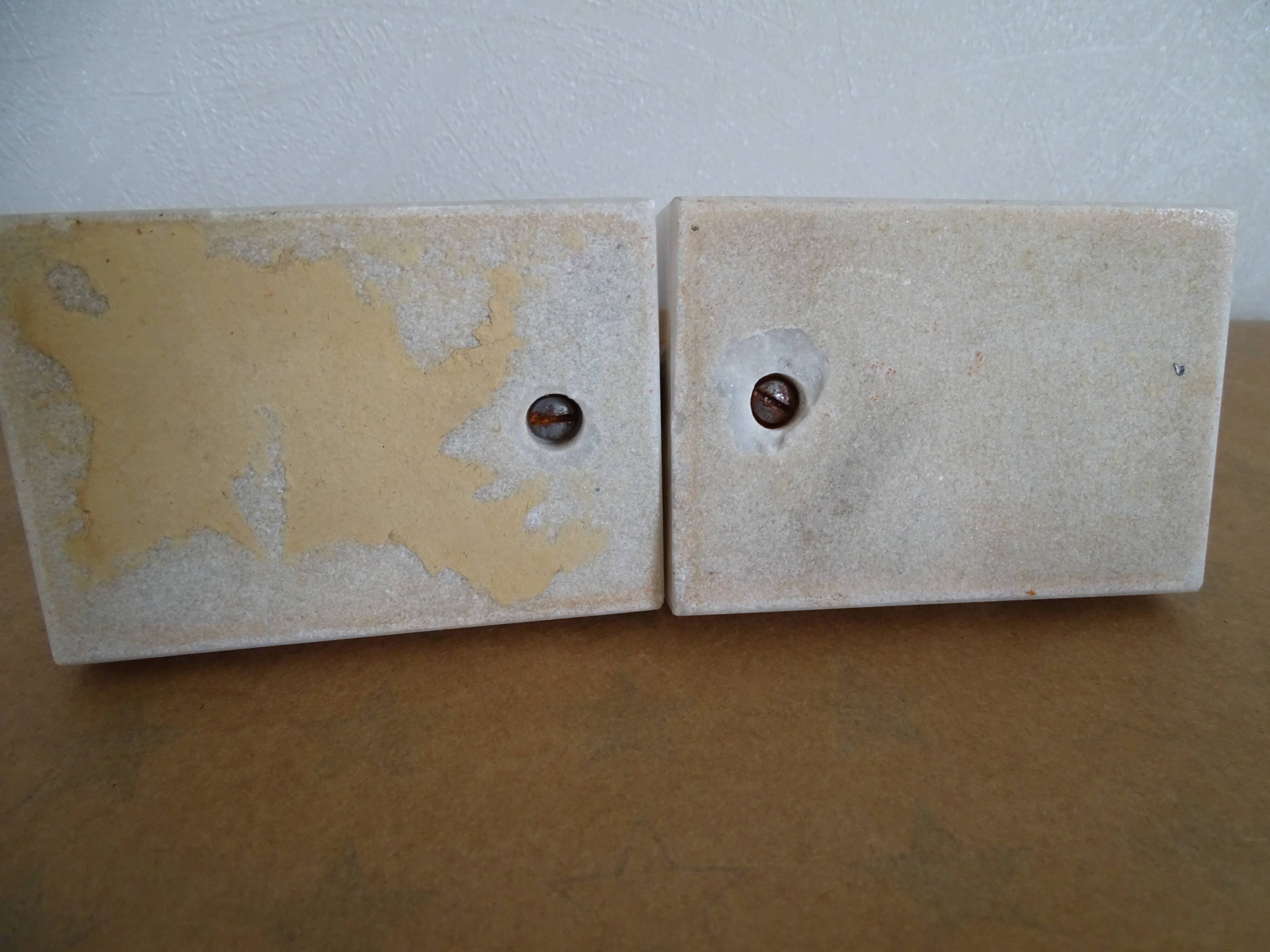 Pair of bookends signed Tedo