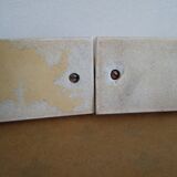 Pair of bookends signed Tedo