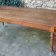 Oak farmhouse table turned legs