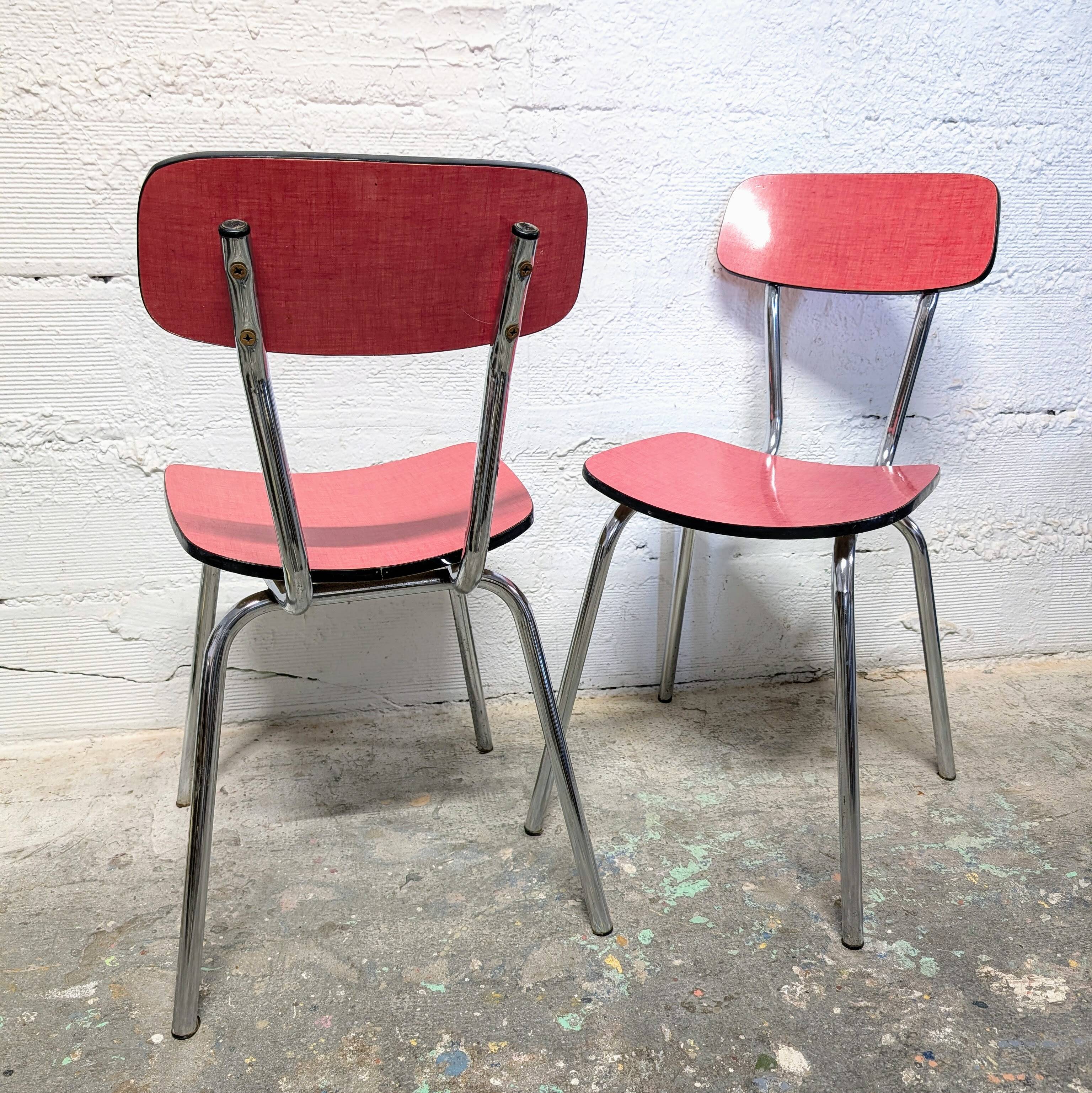 Pair of Formica chairs