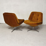 Paire de fauteuils pivotants, 1970