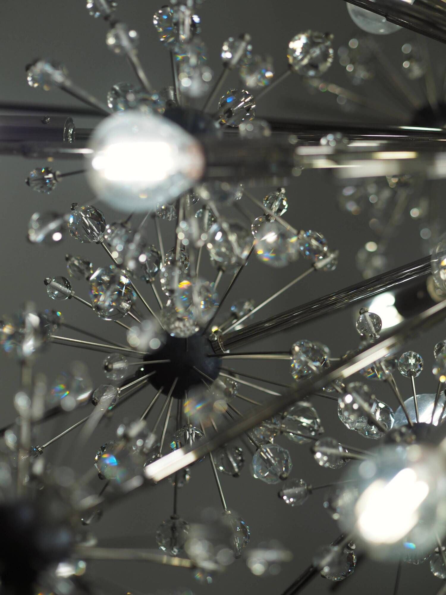 Chandelier "Metropolitan" Met Starburst by Grand J. & L. Lobmeyr, an extremely rare piece.