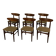 6x Rosewood Dining Chairs Scandinavian 1950s