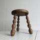 Antique wooden tripod stool