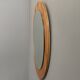 round wood mirror