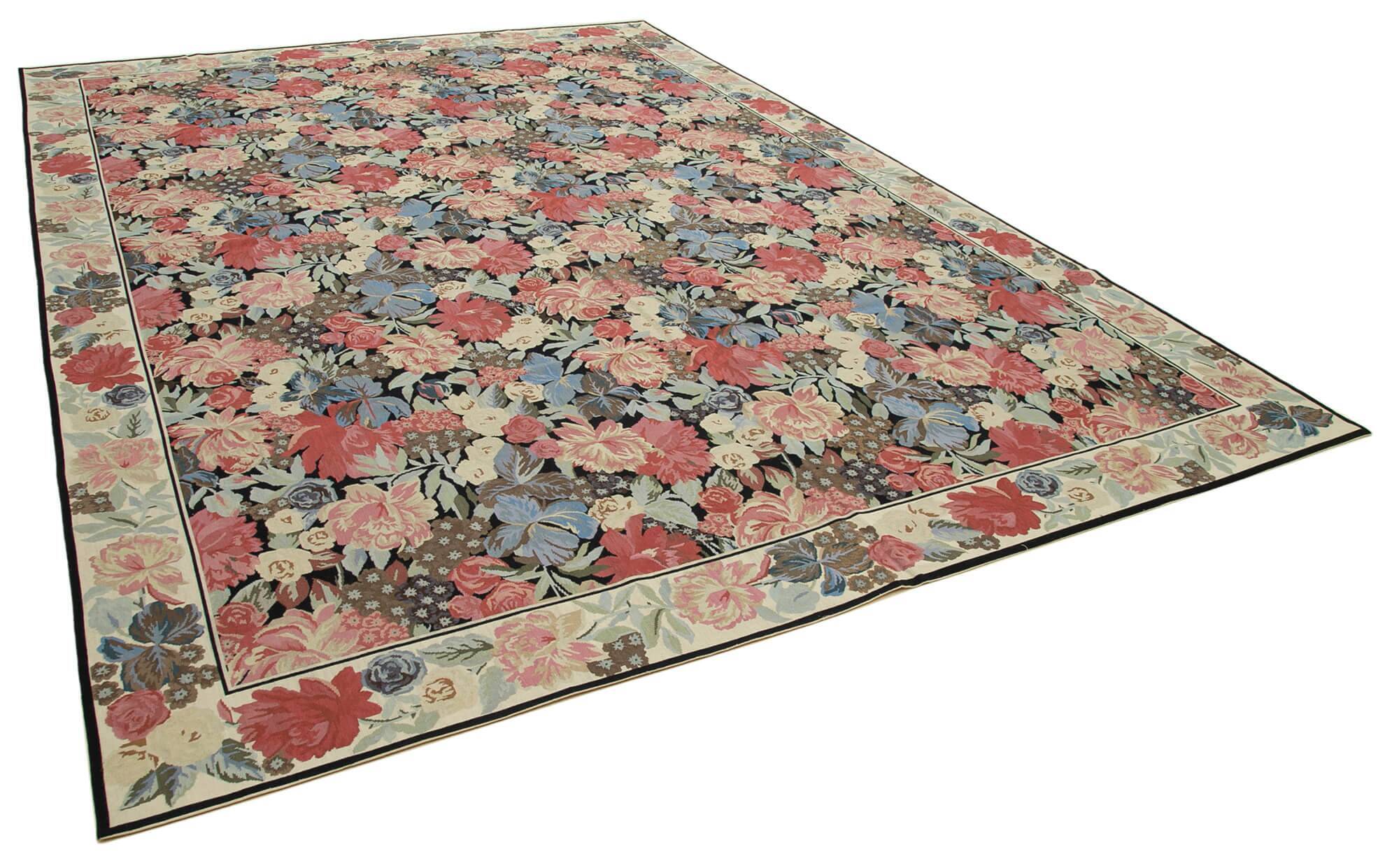 Handmade Vintage Flatweave Needlepoint Kilim 304 cm x 423 cm