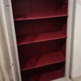 Silver library patina 2 doors on marble 147 x 81 cm