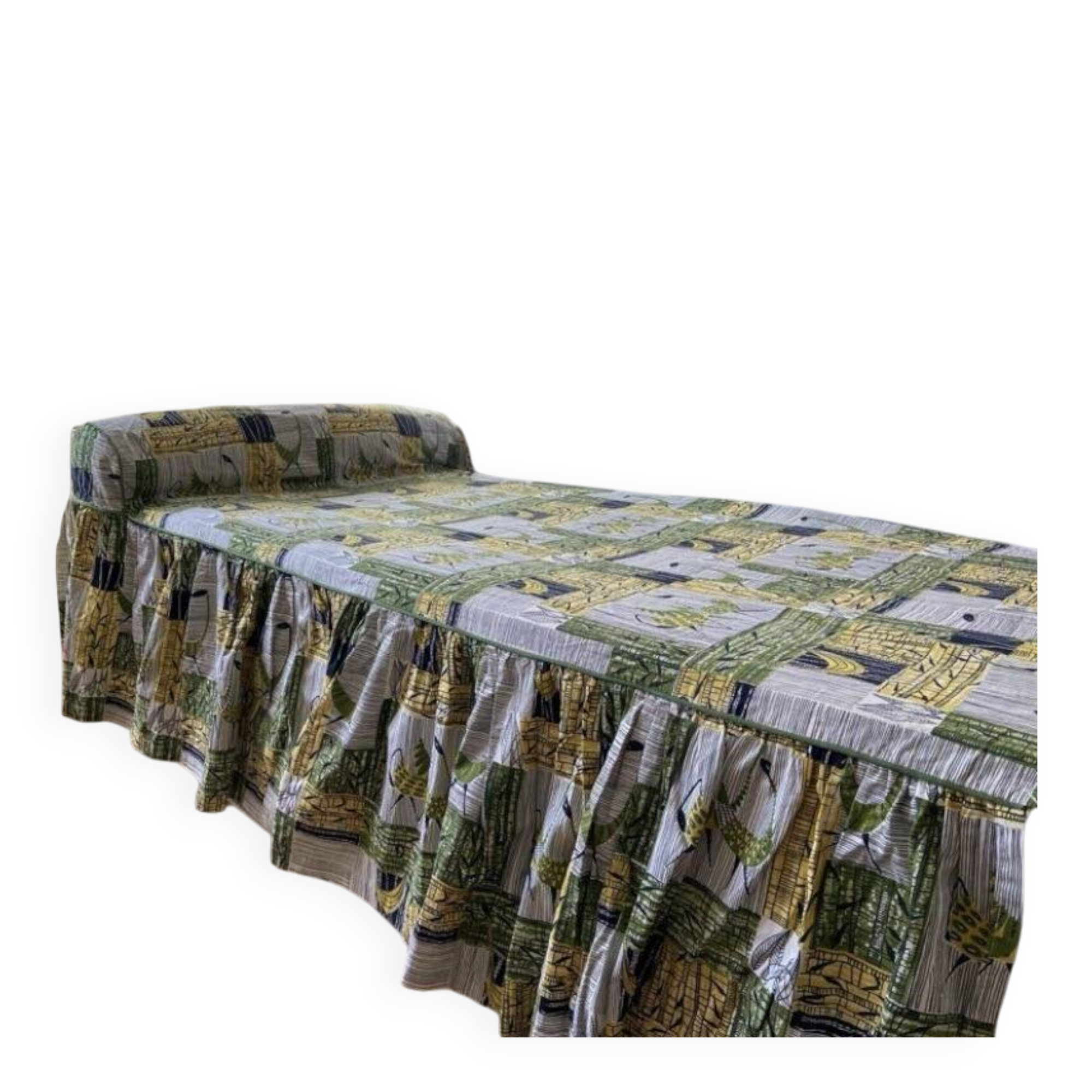 Couvre lit vintage tissu Boussac - Romanex