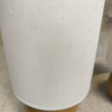 Paire de lampes boules vintage en bois