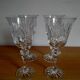 Lot de 4 petit verres à pied en cristal taillé