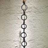 Brutalist wrought iron floor lamp