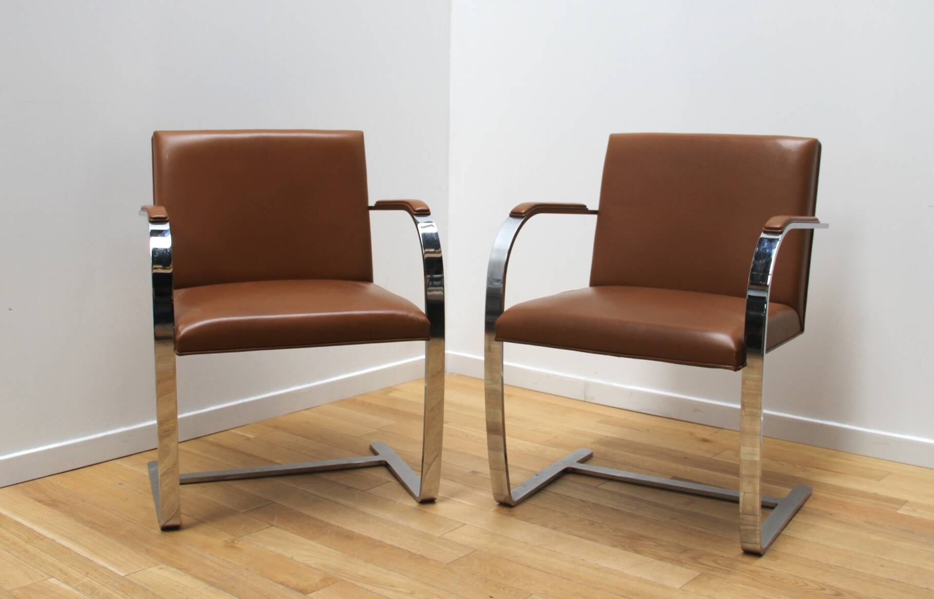 Pair of BRNO armchairs, Mies Van Der Rohe