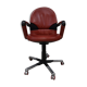 Mario Bellini office armchair for Vitra vintage havana leather