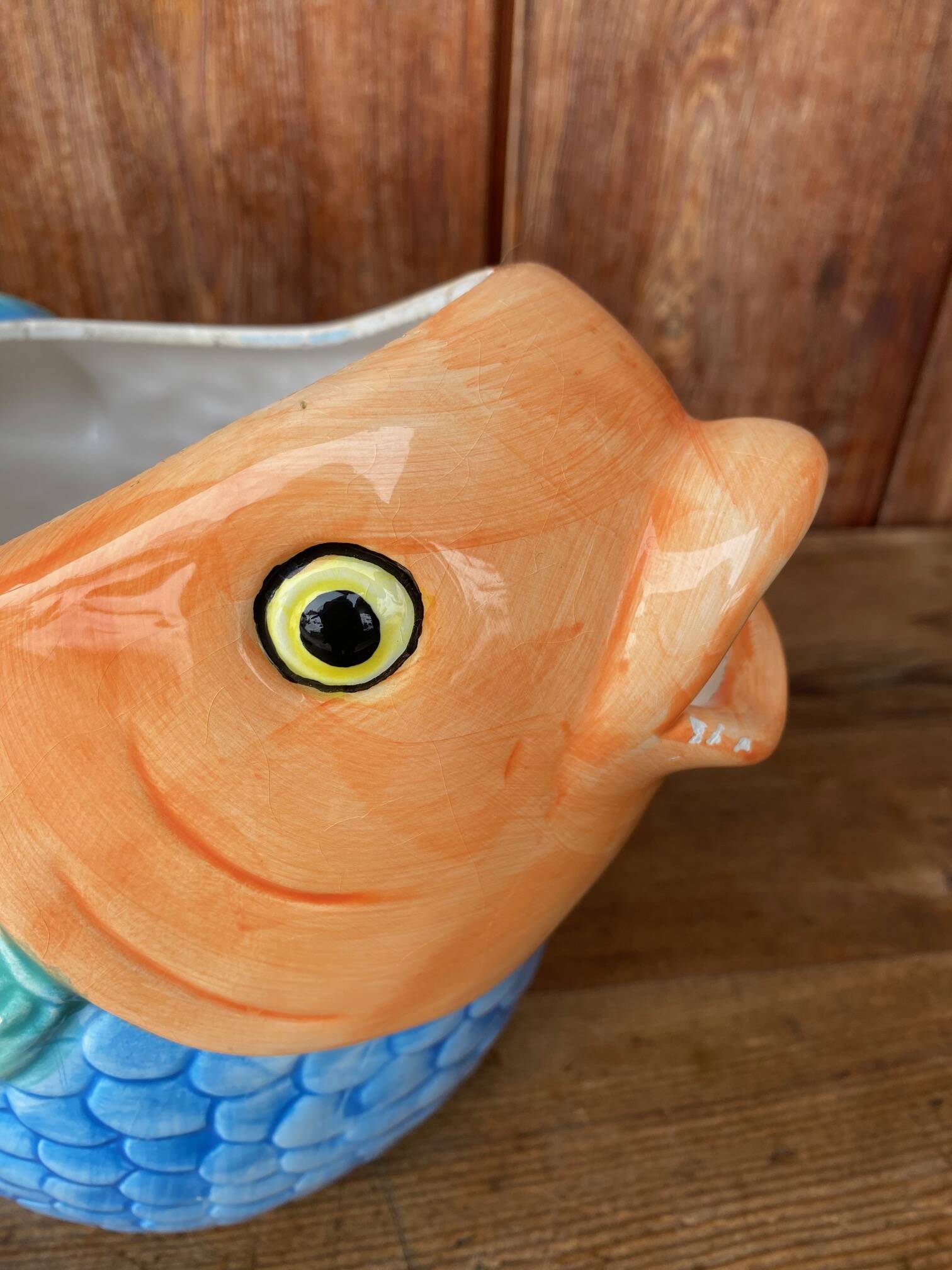 Zoomorphic fish jug.