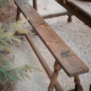 Table and benches set