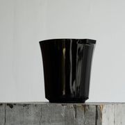 Seau à vin Art déco en verre pressé, années 1940