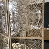 Vintage rattan screen