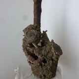 Brutalist turned wood lamp